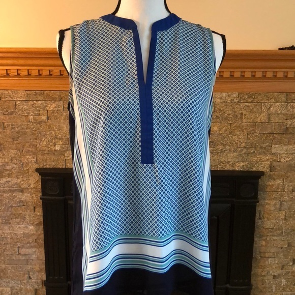 Ann Taylor Loft Printed Polyester Top Size Small‎ - Picture 2 of 7